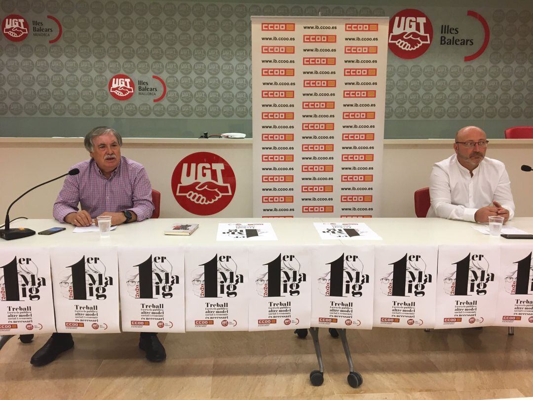 Alejandro Texías (UGT) y José Luis García (CCOO)