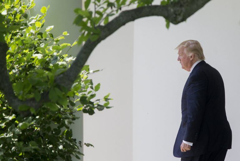 El presidente de EEUU, Donald Trump, en la Casa Blanca