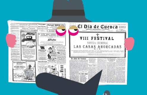 Detalle del cartel anunciador del VIII Festival de Novela Negra &#039;Las Casas Ahorcadas&#039; de Cuenca.