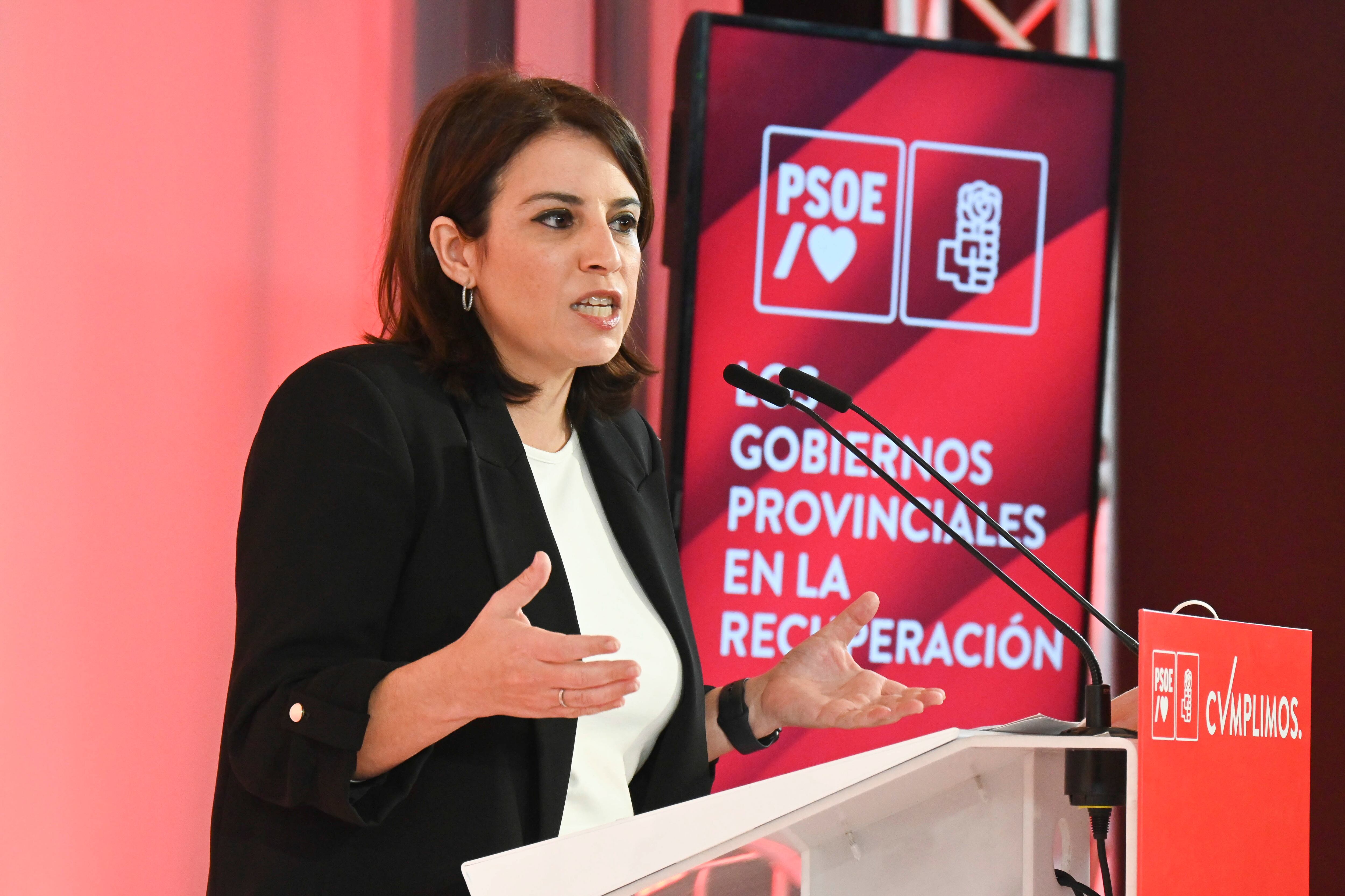 La vicesecretaria general del PSOE, Adriana Lastra.