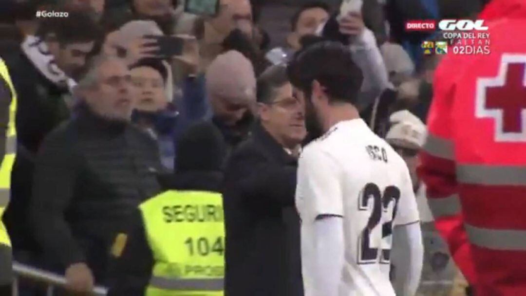 El gesto de Isco con Chendo