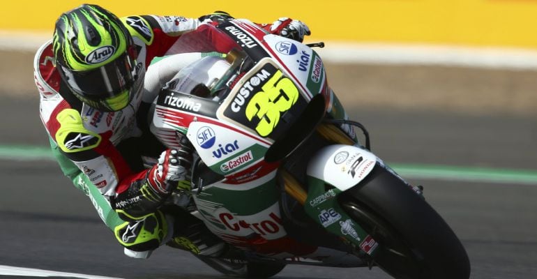 Cal Crutchlow, durante los libres del Gran Premio de Gran Bretaña