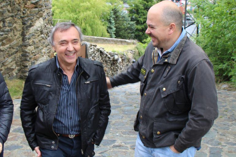 Els cònsols d'Encamp durant la celebració de la diada de Sant Romà de Vila