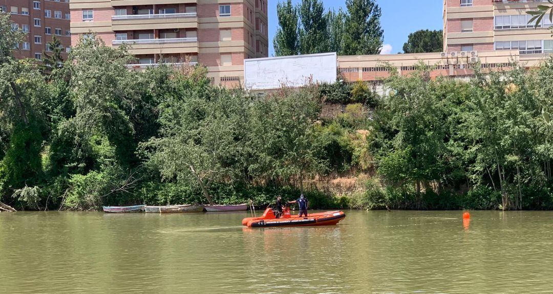 Continúa la búsqueda del hombre de 36 años que se adentró en el Pisuerga