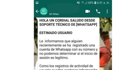 La Policía Nacional alerta sobre una estafa de Whatsapp a través de una llamada telefónica