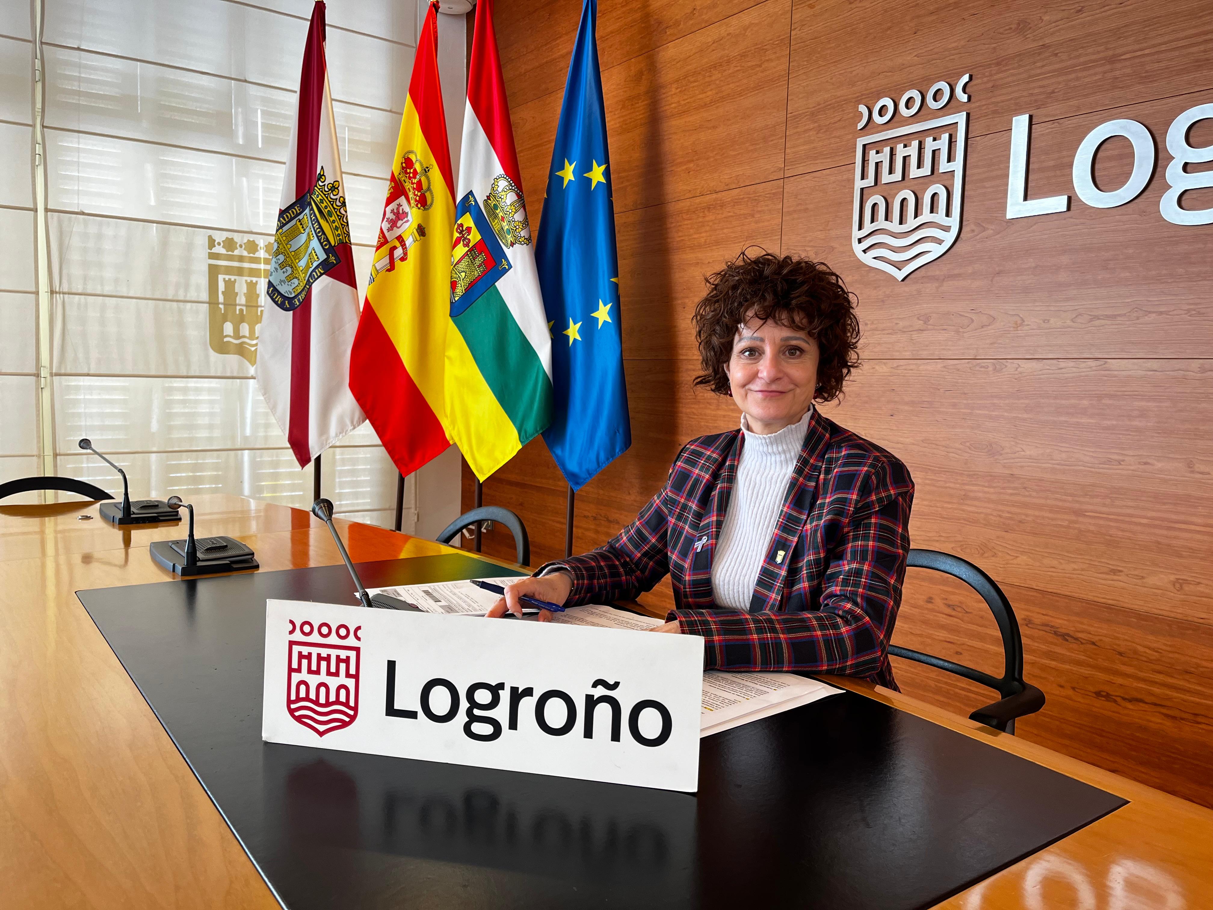 Celia Sanz, portavoz del Ayuntamiento de Logroño