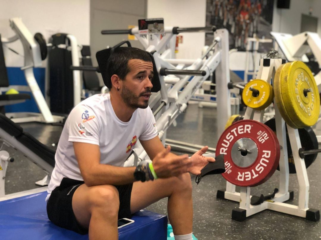 Pablo Ivars en el gimnasio.