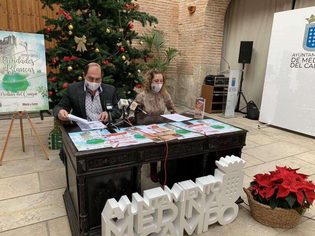 Los concejales de festejos y cultura presentan la programación navideña de Medina del Campo