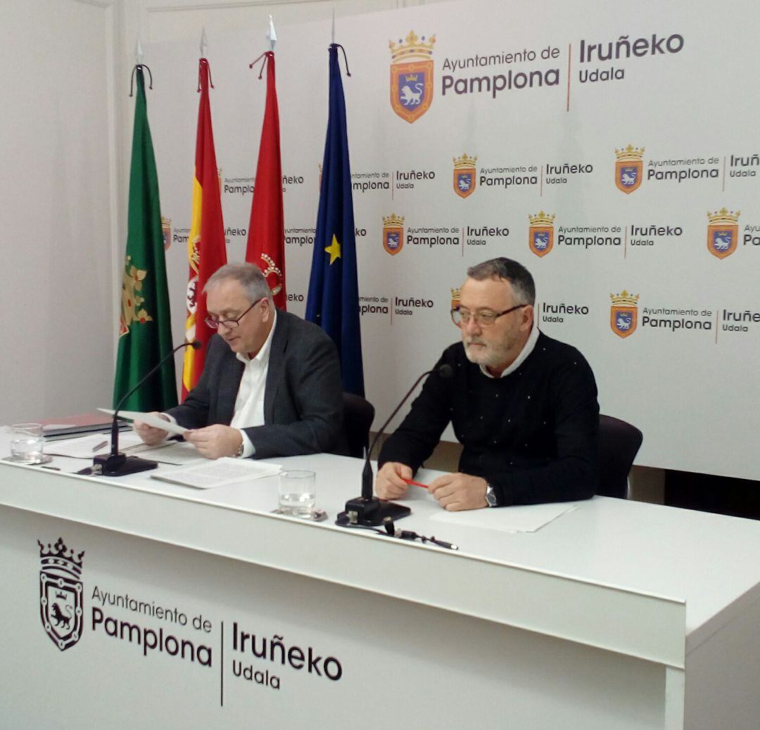 Rueda de prensa de Geroa Bai Iruñea sobre actualidad municipal y sobre el proyecto de presupuestos para 2020