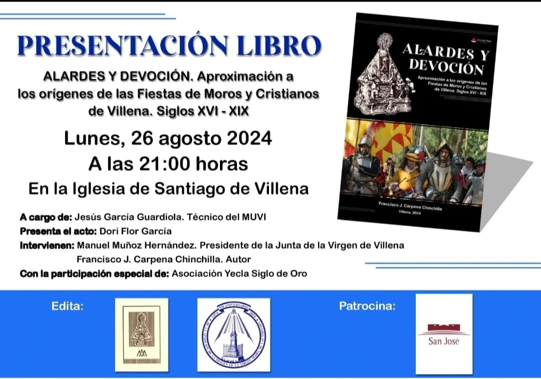 Cartel de la presentación del libro