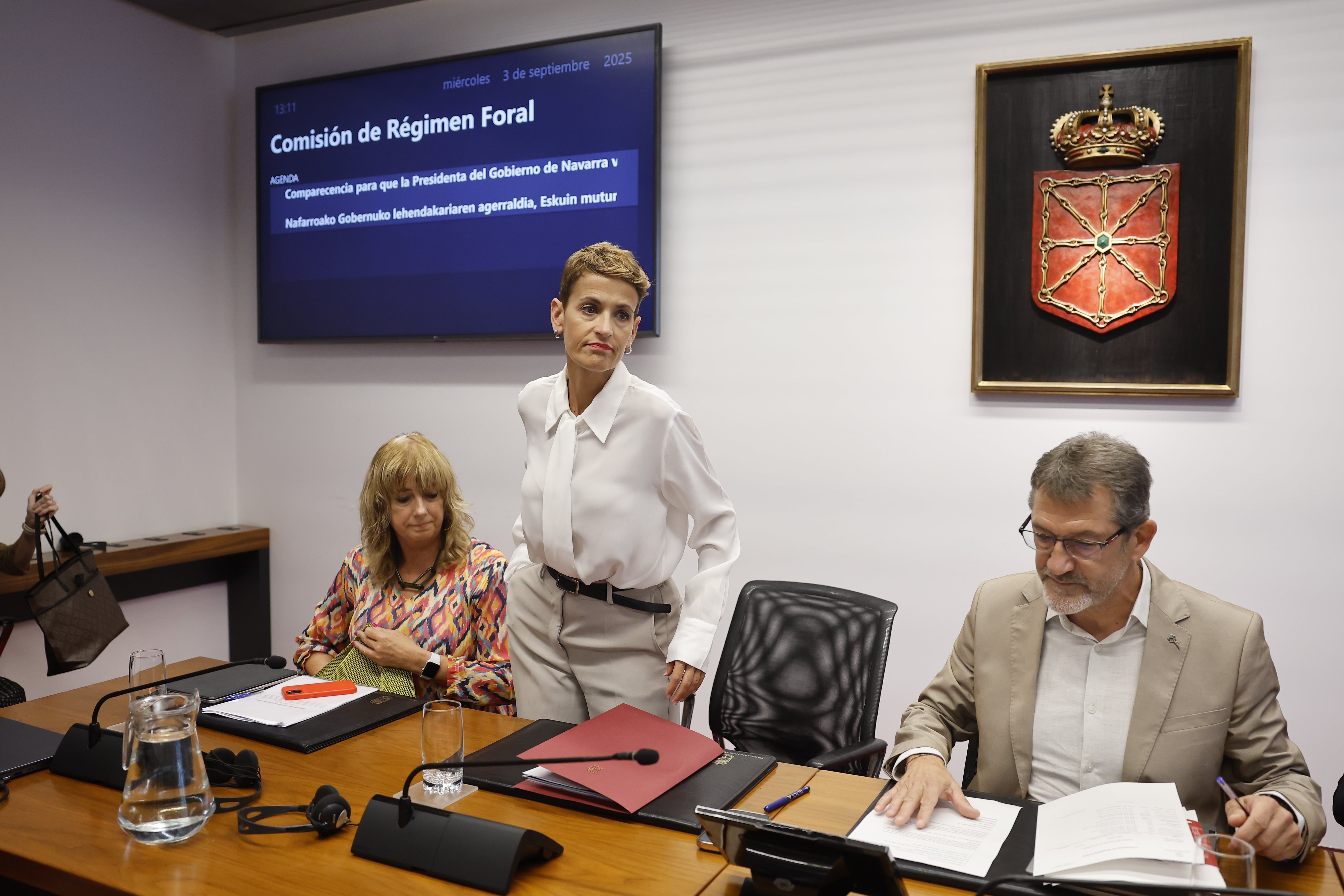 La presidenta de Navarra, María Chivite