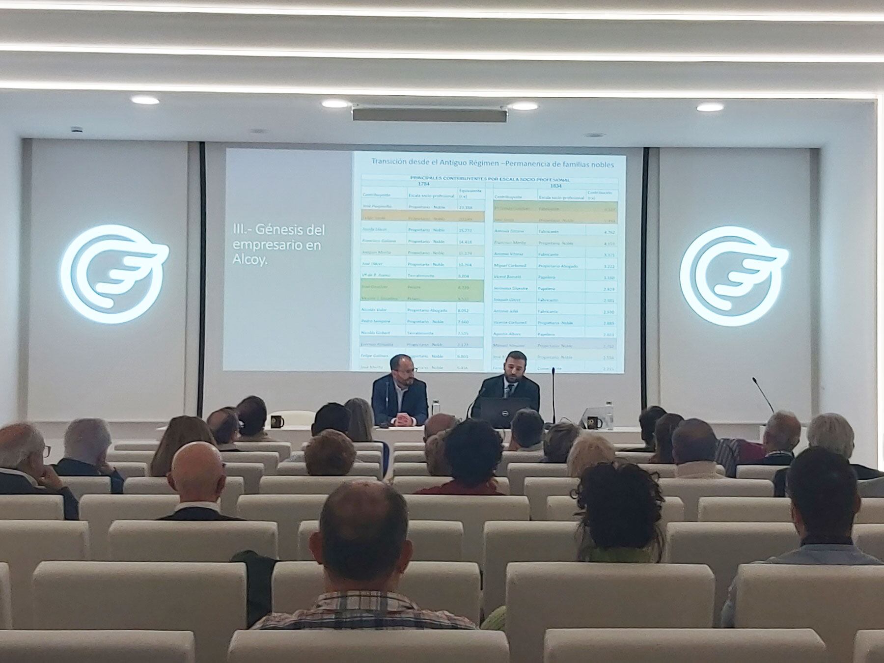 La conferència ha tingut lloc en l'auditori de la Fundació Mutua Levante