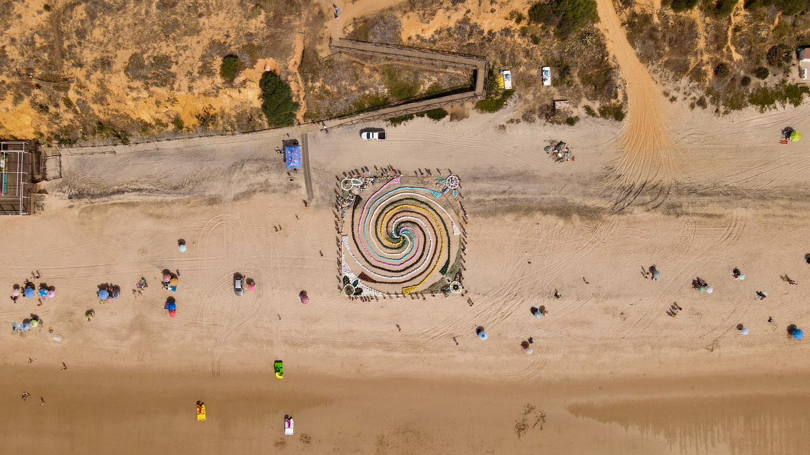 Arte efímero a gran escala Quirze Codina, que ya figura en el World Book of Records