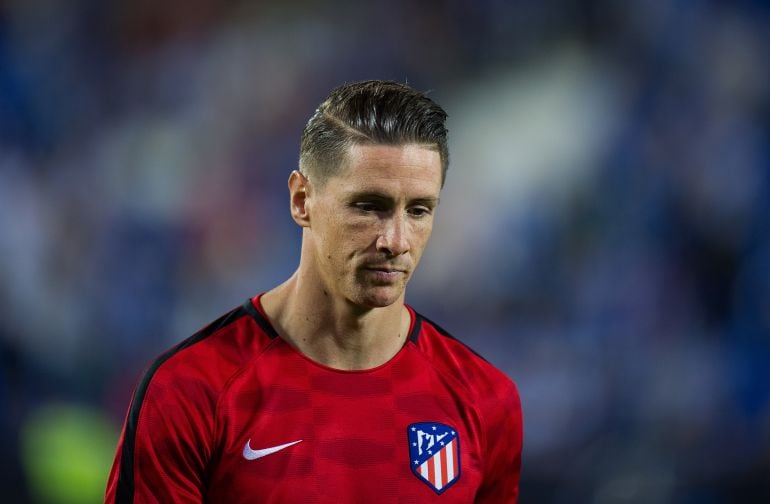 Torres, cabizbajo, en un partido de esta temporada