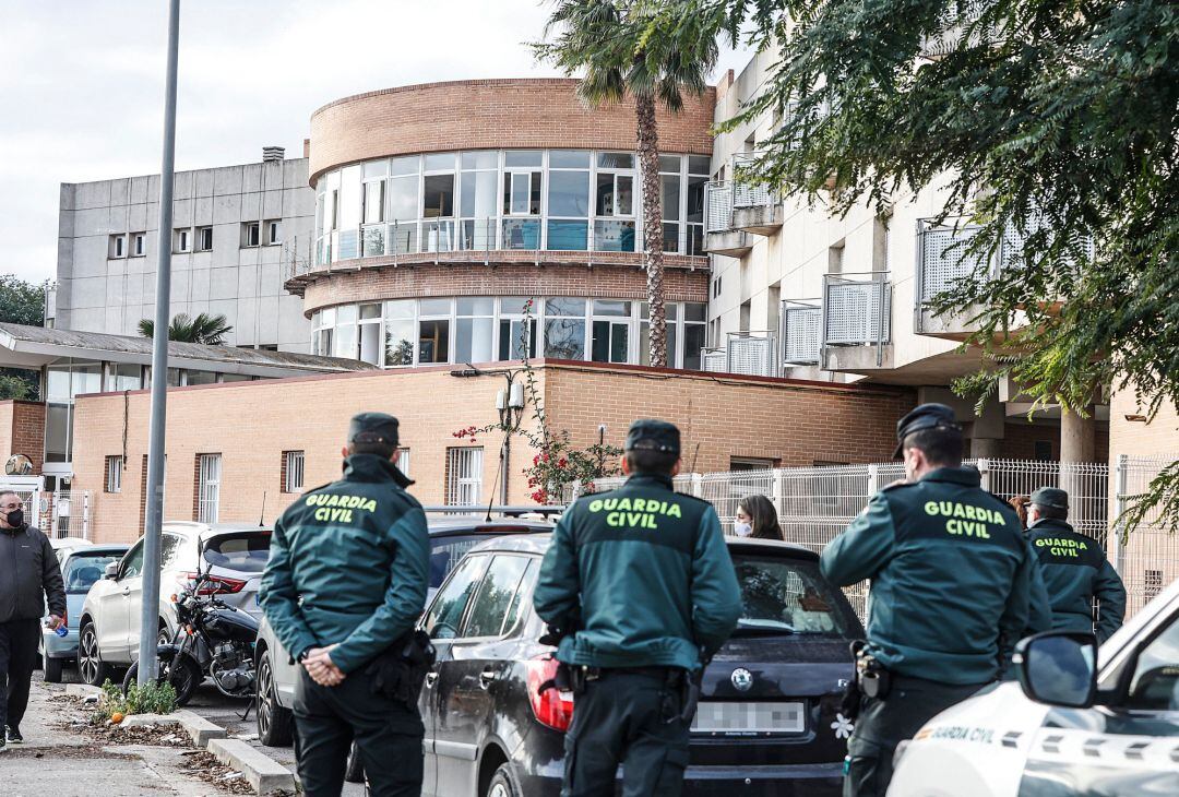 Inmediaciones de la Residencia de la Tercera Edad de Moncada donde se produjo un incendio con varias víctimas mortales.