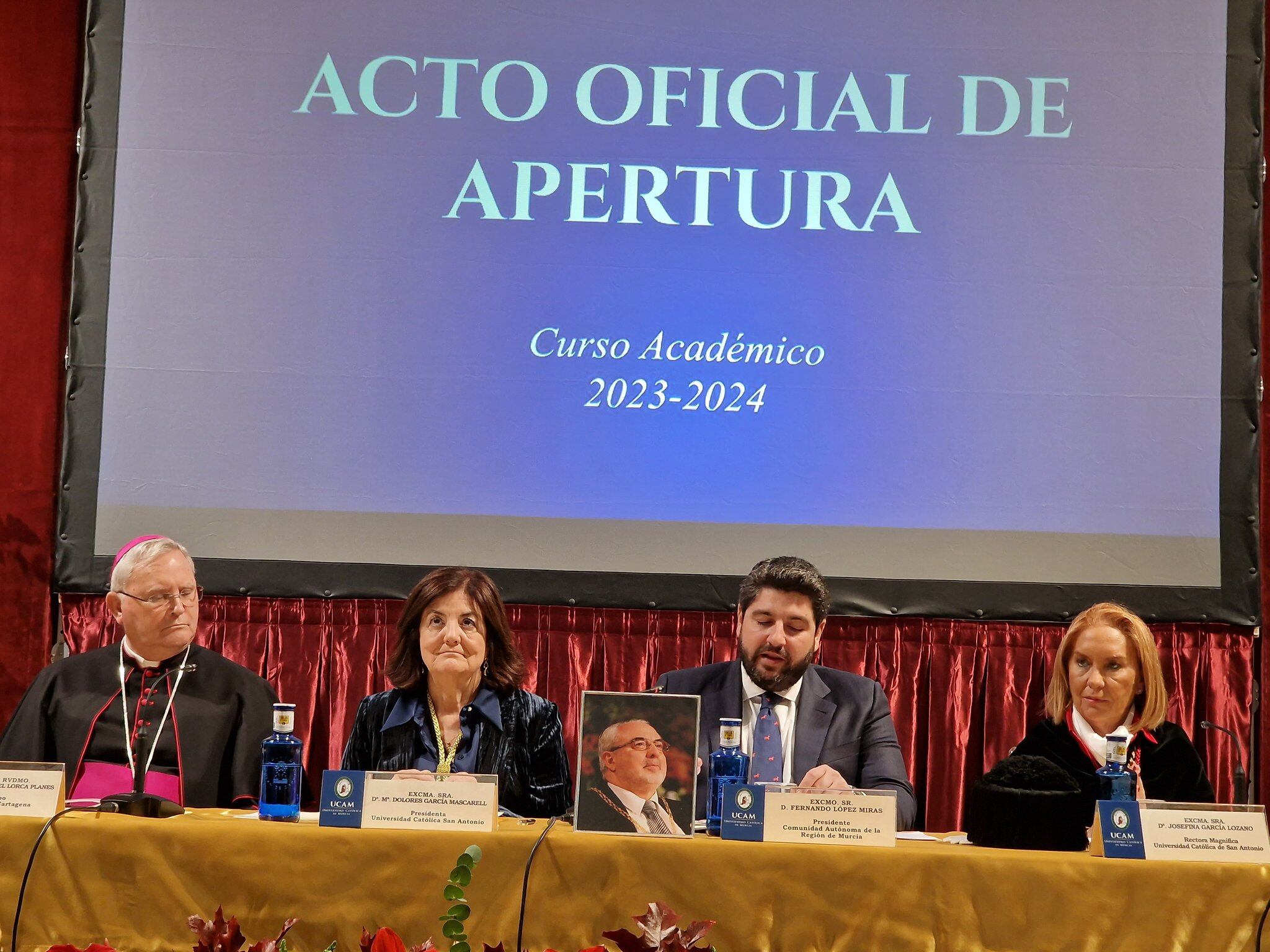 Acto de apertura del curso universitario de la UCAM