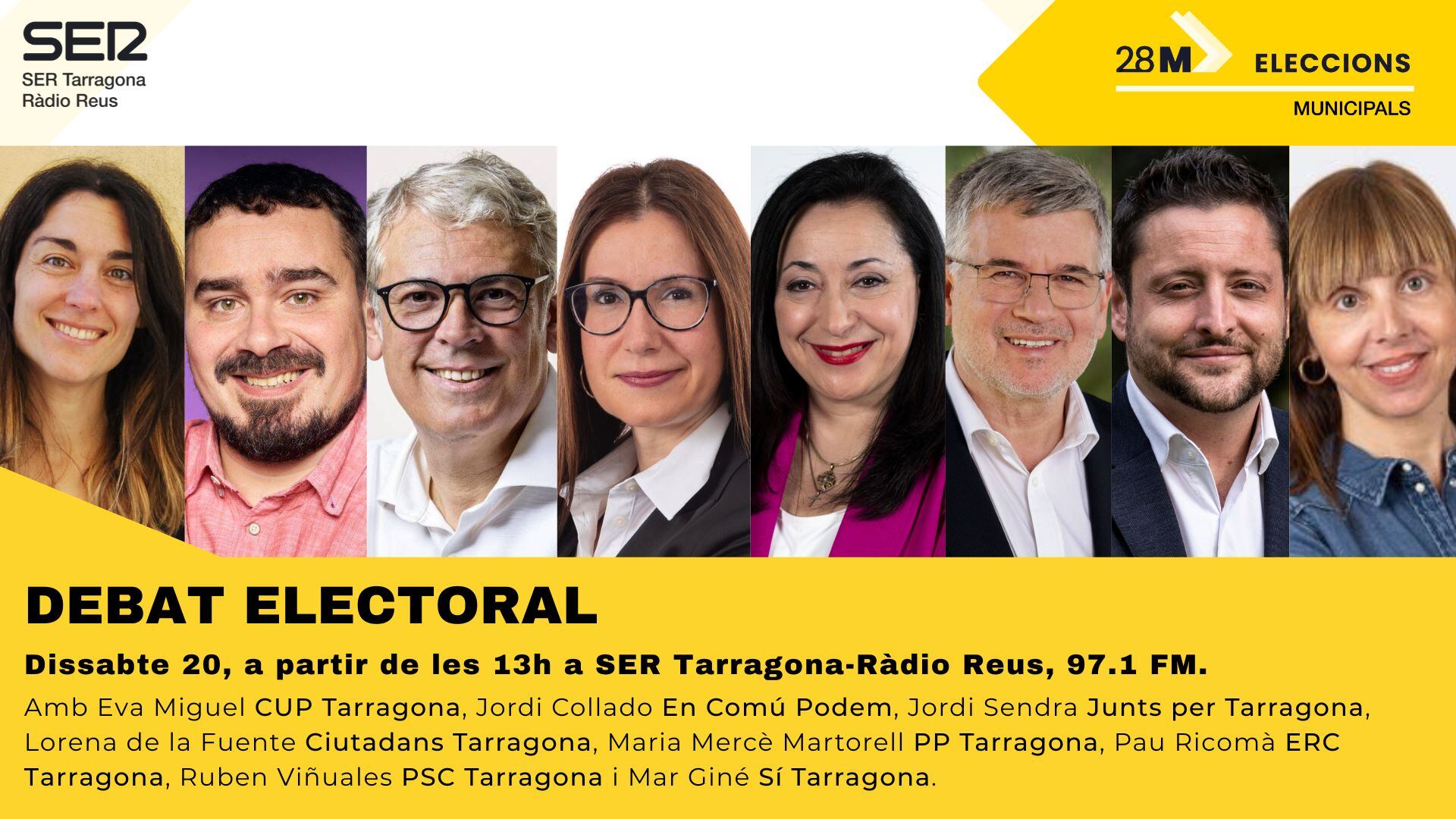 Cartell del debat d'aquest dissabte