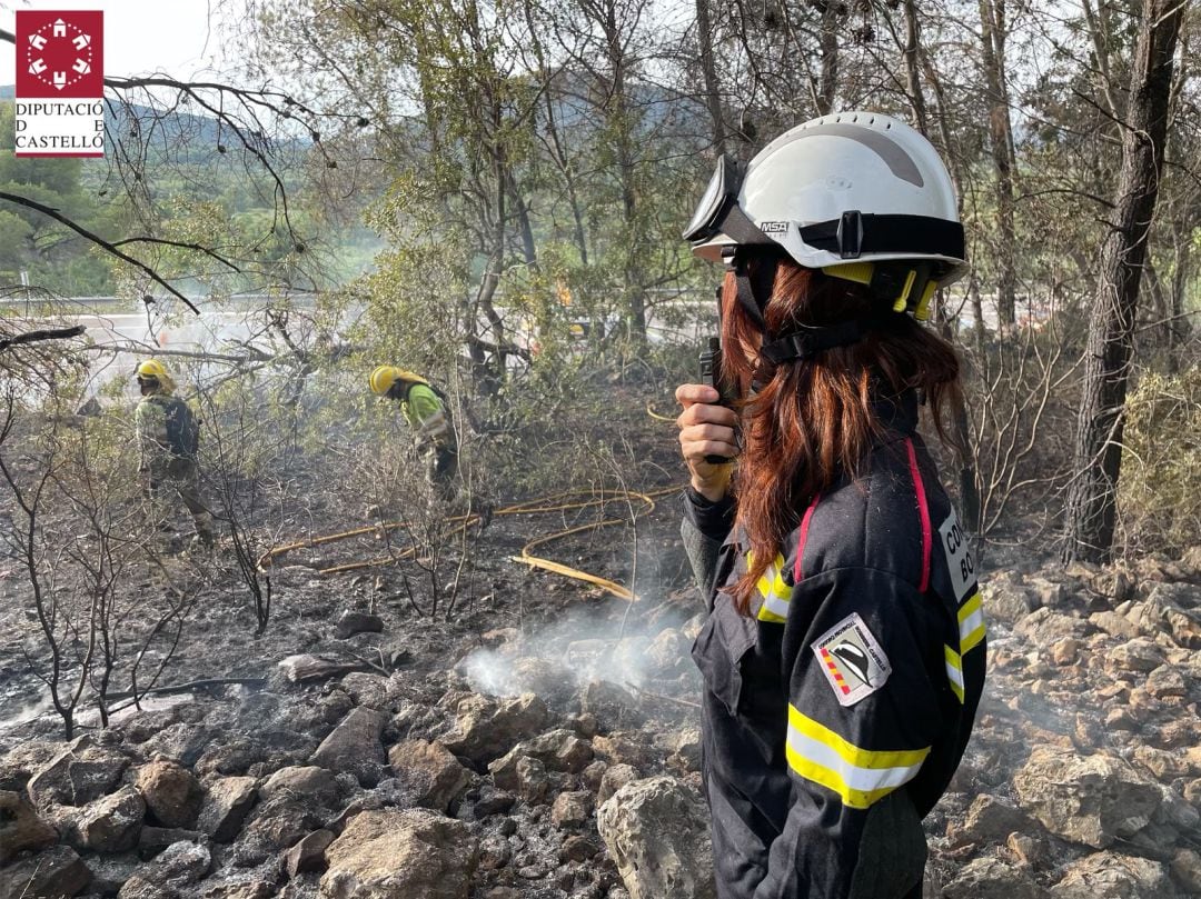 El dispositivo de extinción de incendios forestales está formado por medios propios del Consorcio Provincial de Bomberos de Castellón y de la Generalitat  