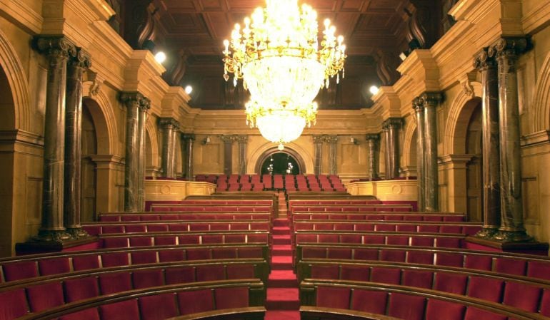 Imatge de l'hemicicle del Parlament