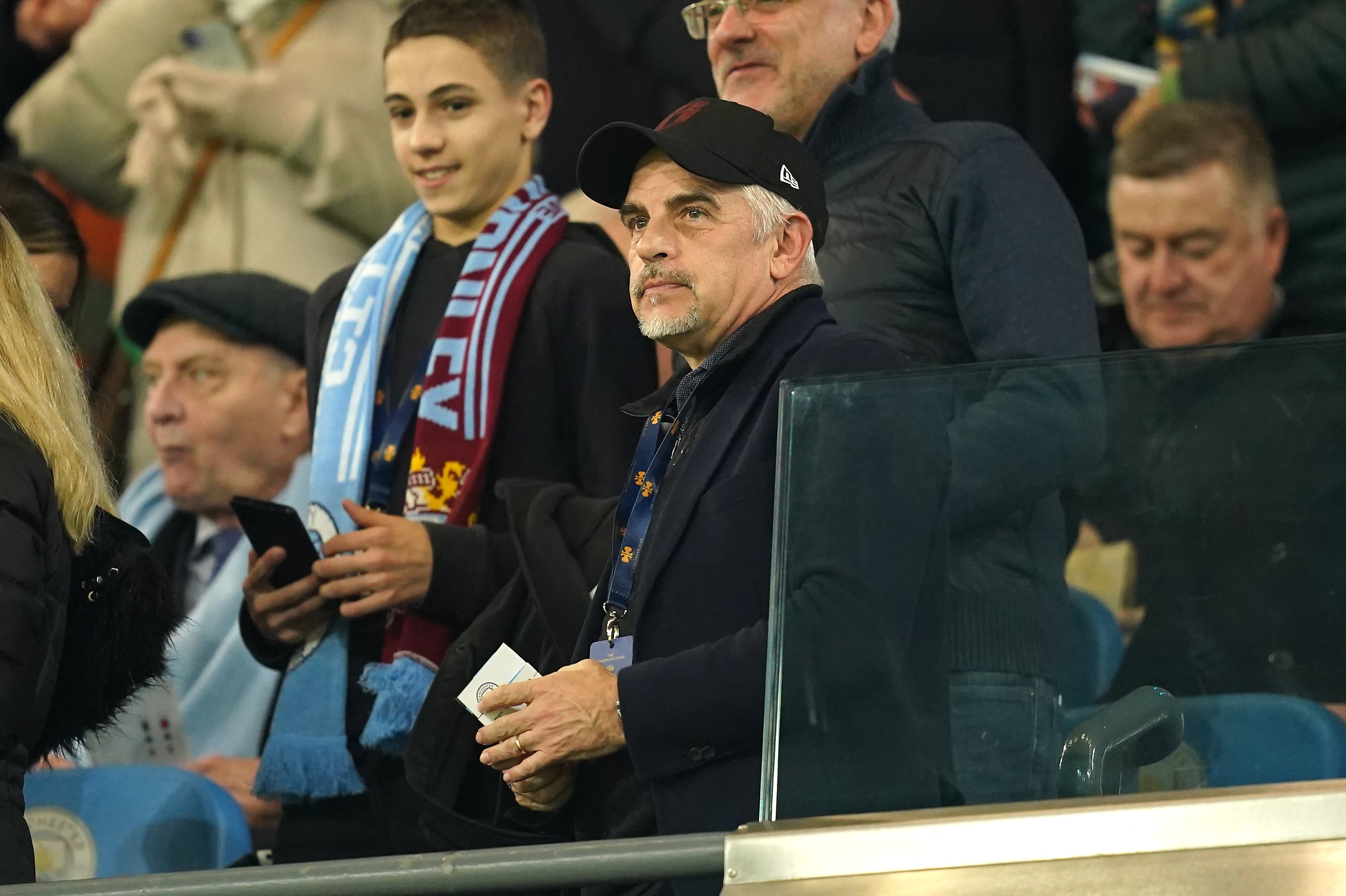 Burnley owner Alan Pace before the Premier League match at the Etihad Stadium, Manchester. Picture date: Wednesday January 31, 2024. (Photo by Martin Rickett/PA Images via Getty Images)