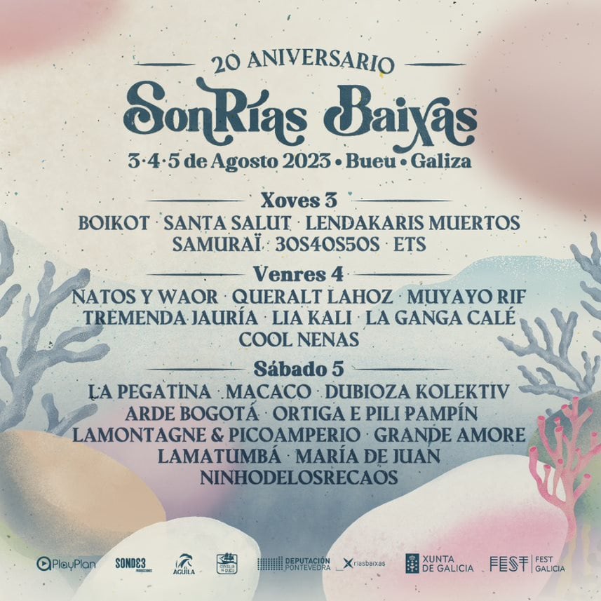 Cartel de la 20ª edición del SonRías Baixas en Bueu