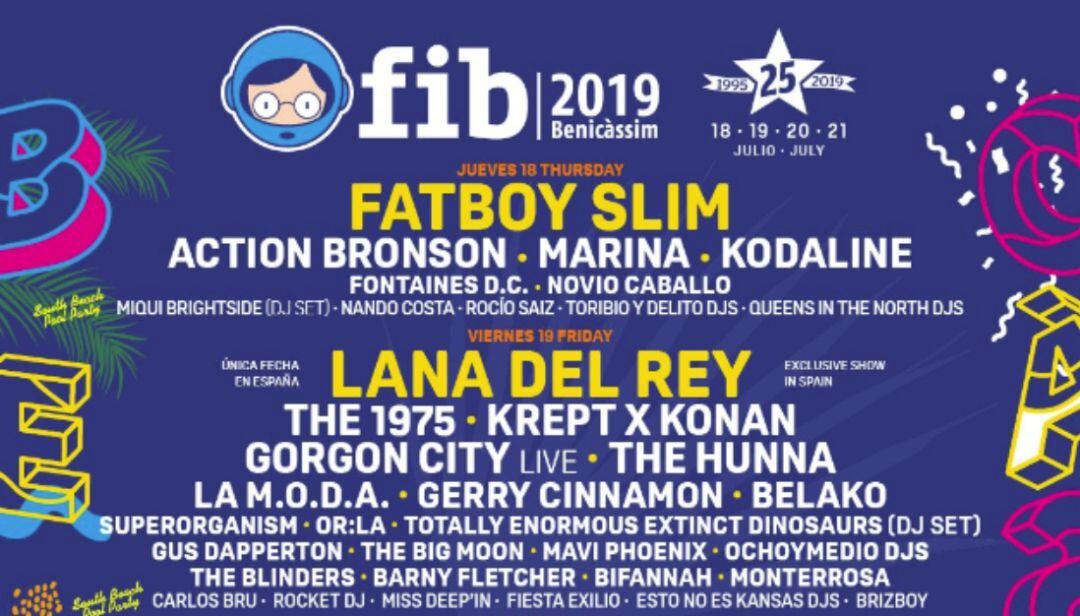 Así ha quedado el cartel del FIB de 2019