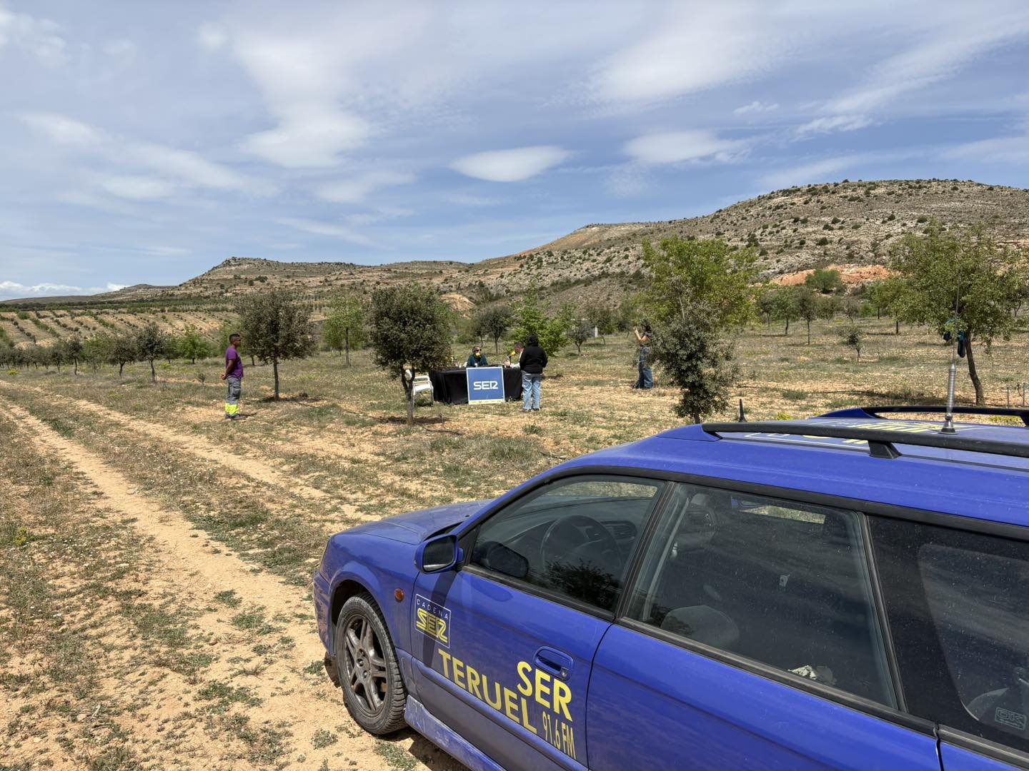 Explotación trufera desde donde se emitió el programa en directo