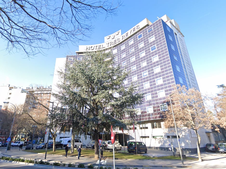 El Hotel Tres Reyes de Pamplona.