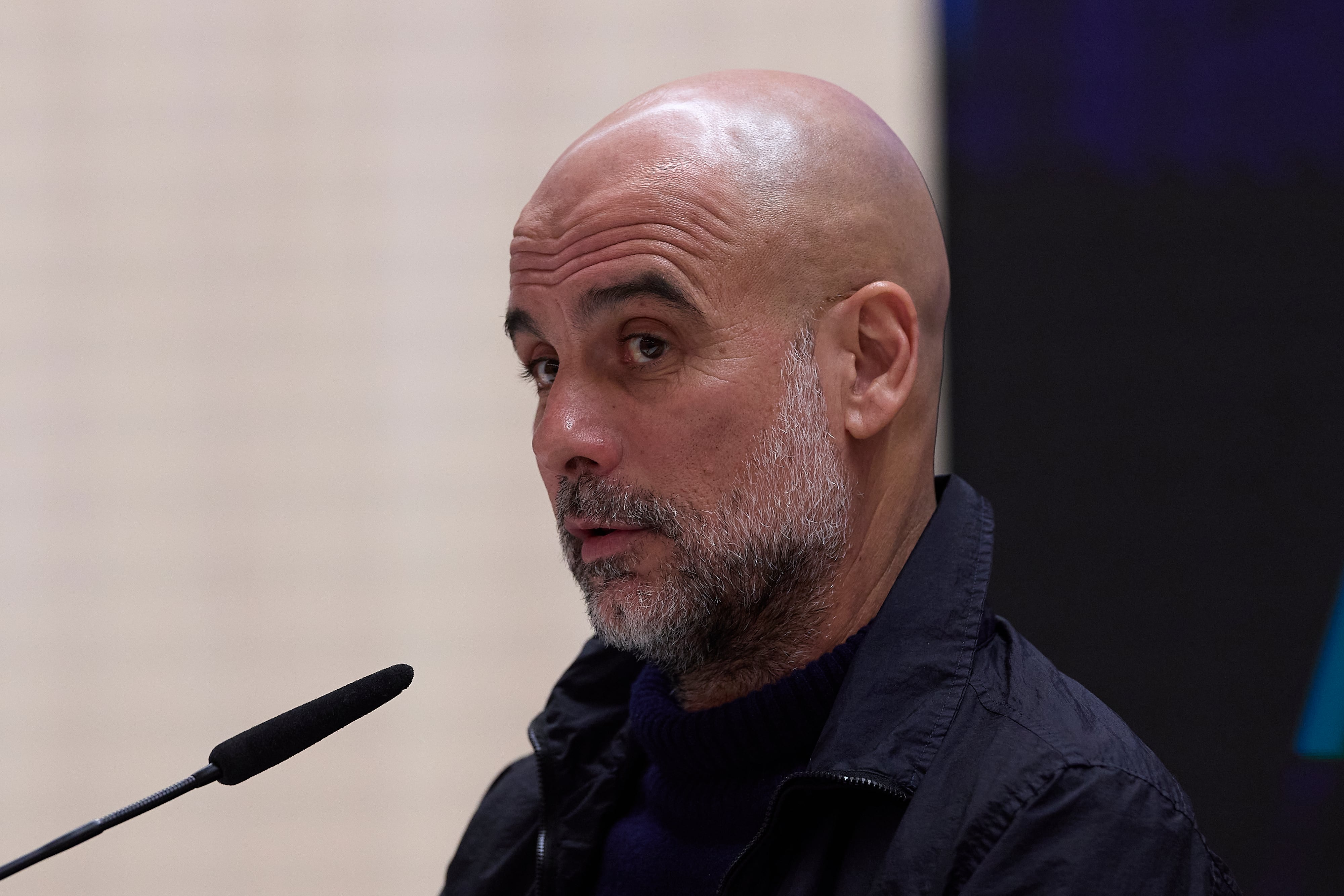 Pep Guardiola en rueda de prensa