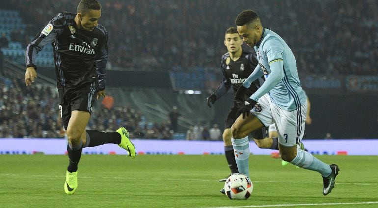 Bongonda, Danilo y Kovacic, durante el encuentro copero entre vigueses y madrileños