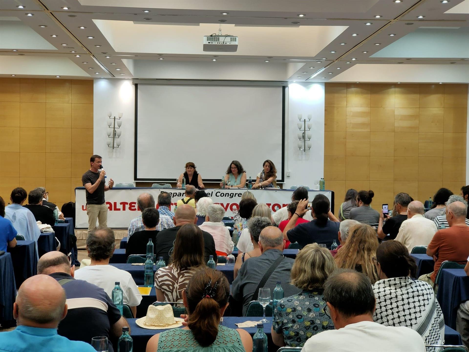 Mónica Oltra, durante su participación en la conferencia &quot;La alternativa para la izquierda en la era Trump&quot;