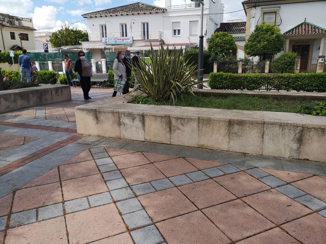 Varios vecinos discurren en la avenida Martínez Anstein