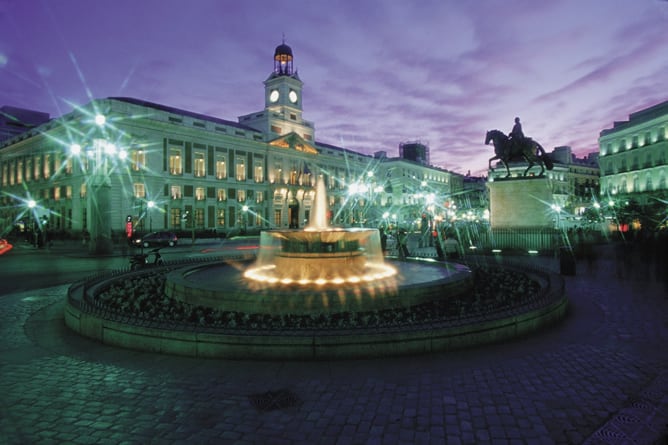 Imagen de archivo de la Puerta del Sol de Madrid