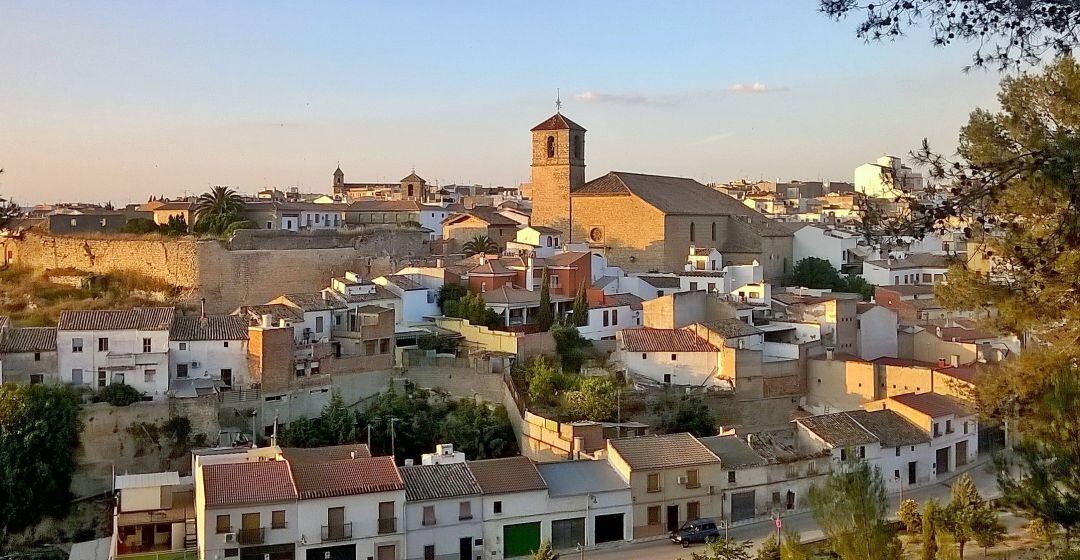 Vista aérea de una parte de Torredonjimeno.