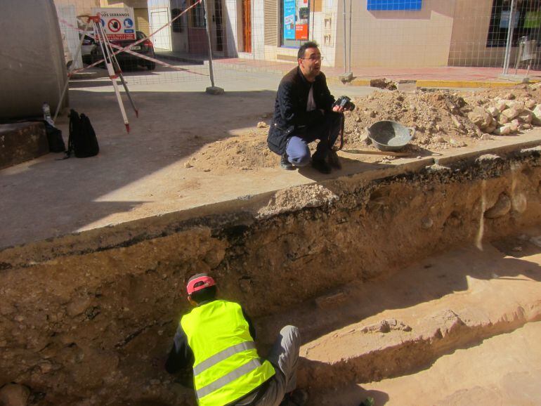 Descubrimiento en las obras de pluviales