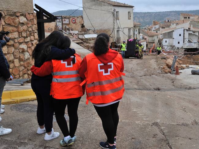Imagen de archivo de la presencia de Cruz Roja tras el desastre de la DANA de octubre de 2024