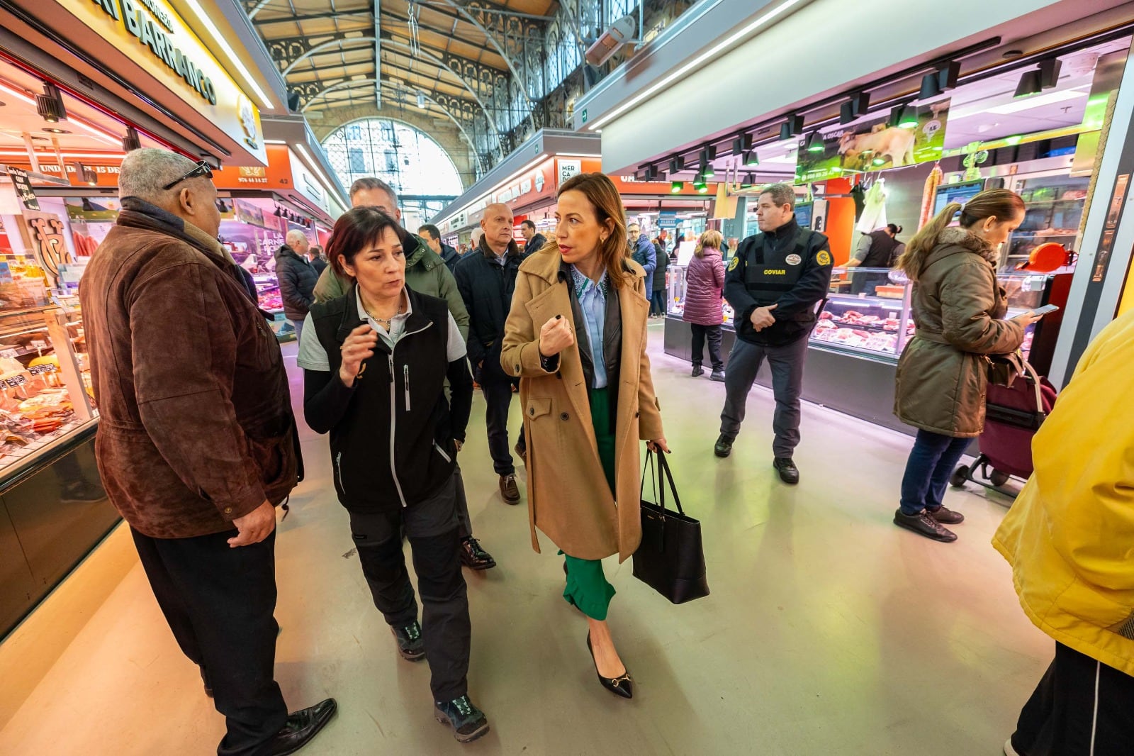 Imagen de la presentación de las obras para climatizar el Mercado Central de Zaragoza del pasado febrero