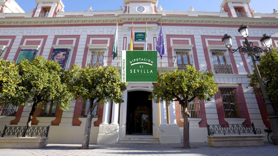 Fachada principal de la Casa de la Provincia en Sevilla