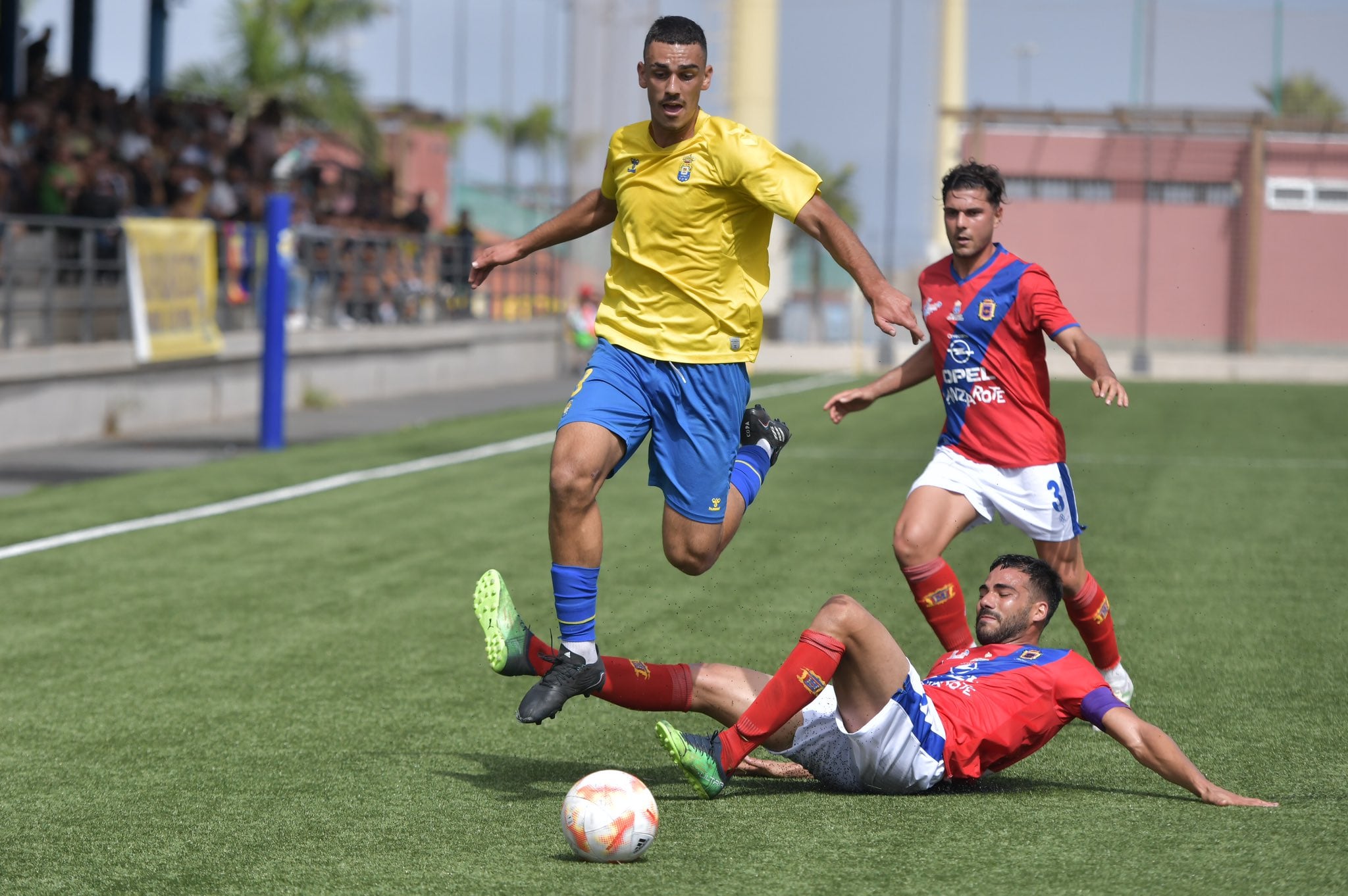 Un momento del partido.