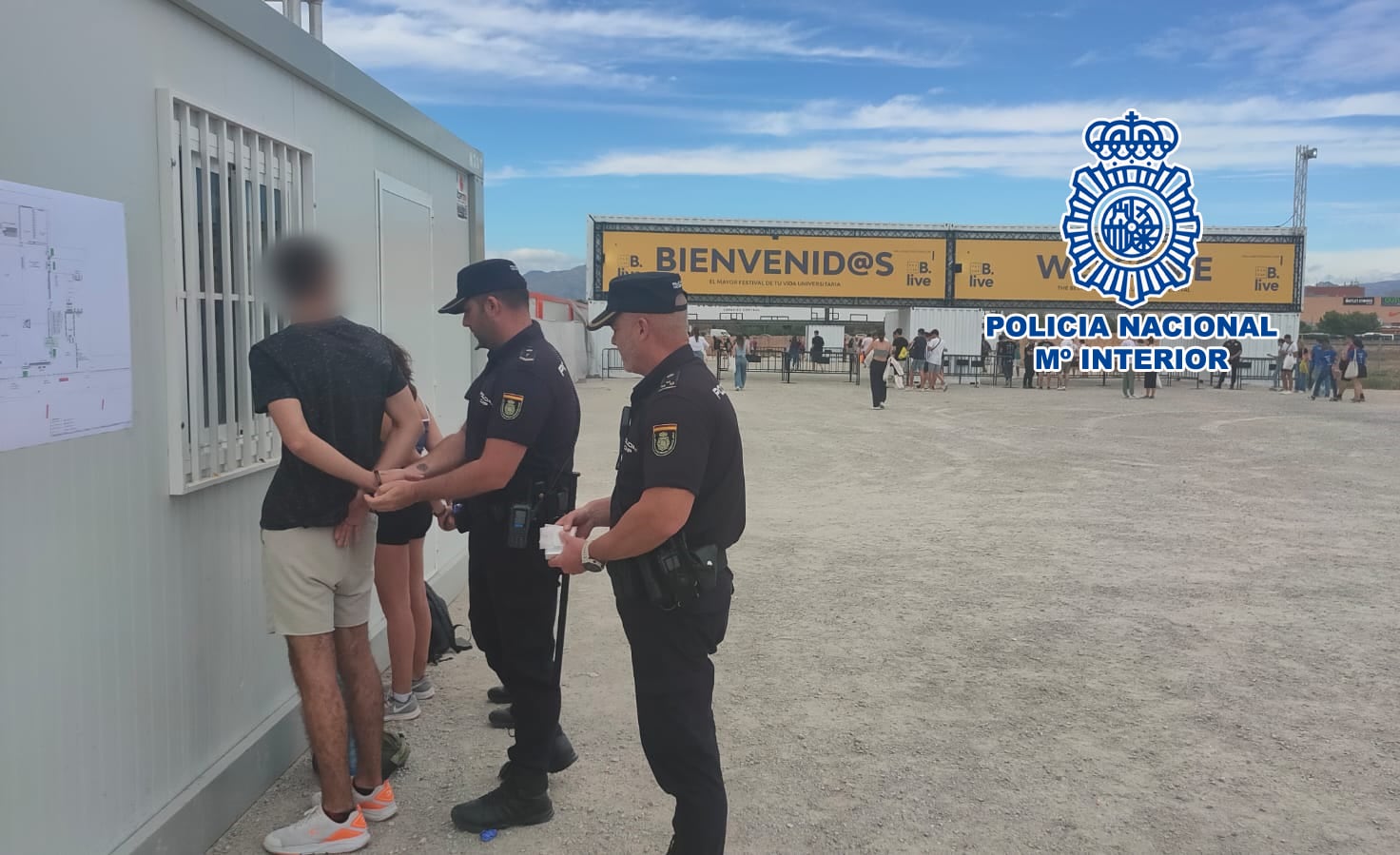 Detenidos por tráfico de drogas en el festival universitario