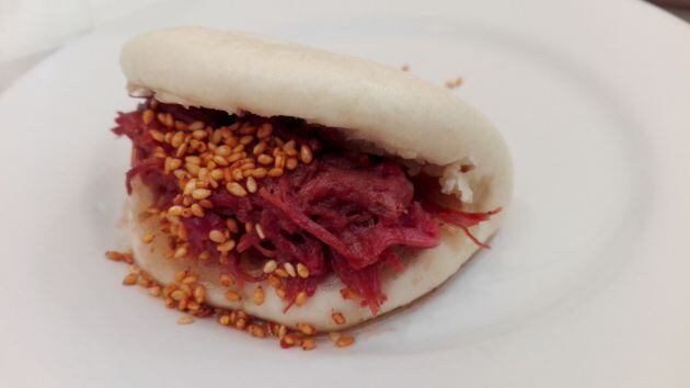 Pan bao de pato en la Veracruz