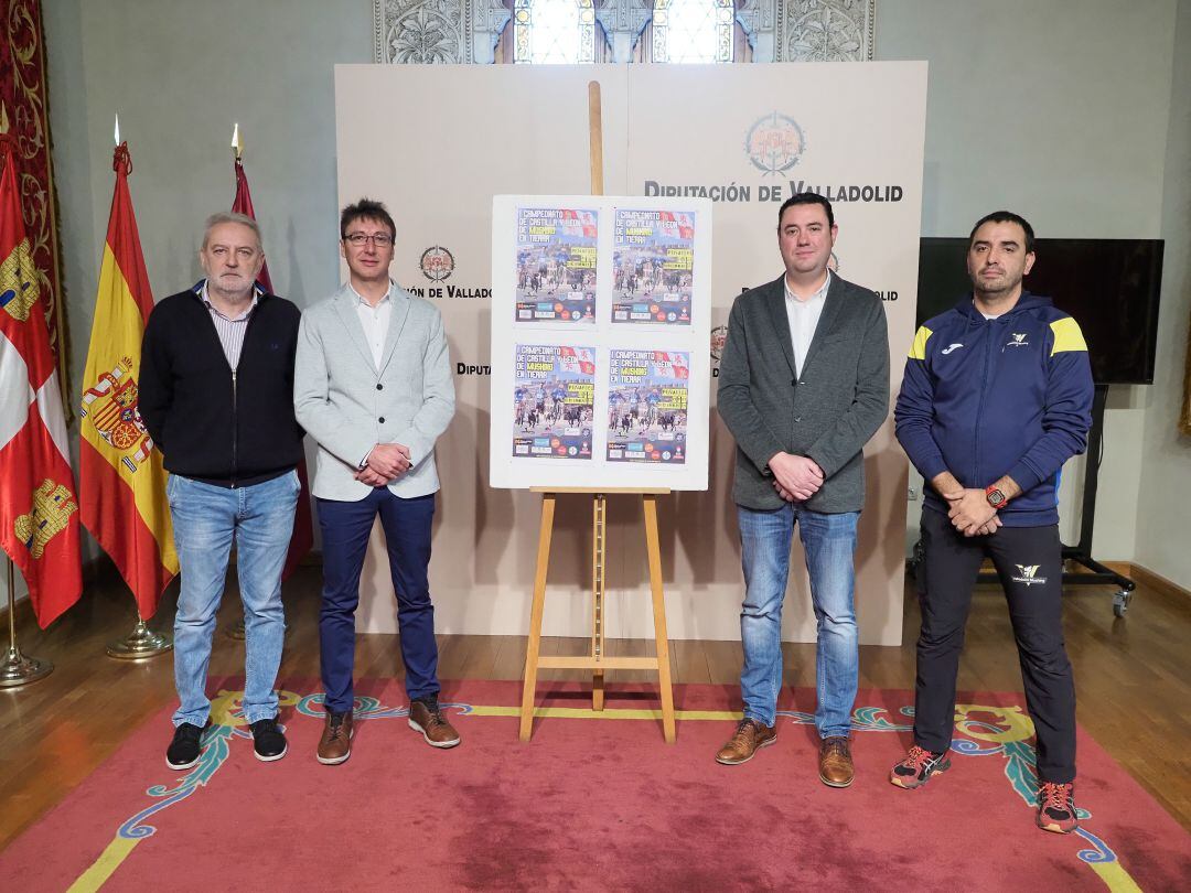 El concejal de Deporte, Tomás Veganzones, durante la presentación en la Diputación de Valladolid