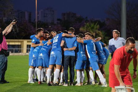 Jugadores celebrando el pase a la final