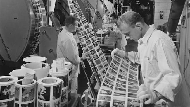 Trabajo en un laboratorio de Kodak.