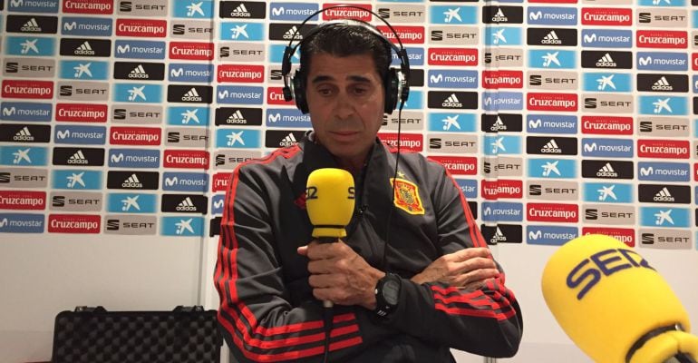 Fernando Hierro, durante la entrevista