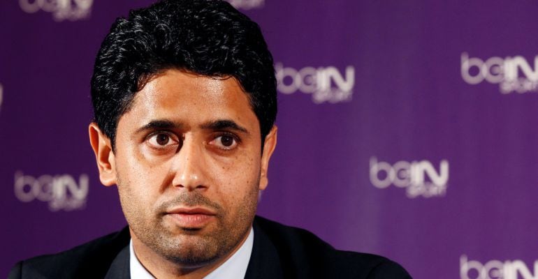 Nasser Al-Khelaïfi, durante un acto oficial