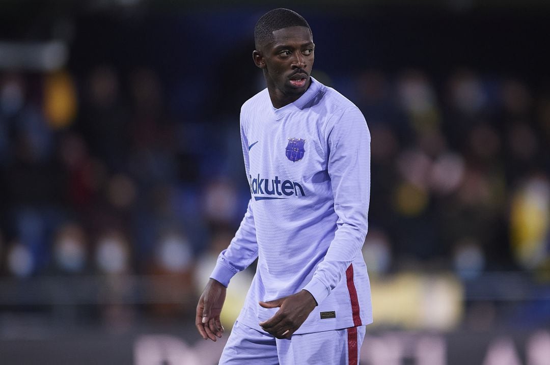 Dembélé, durante un partido de liga ante el Villarreal. 