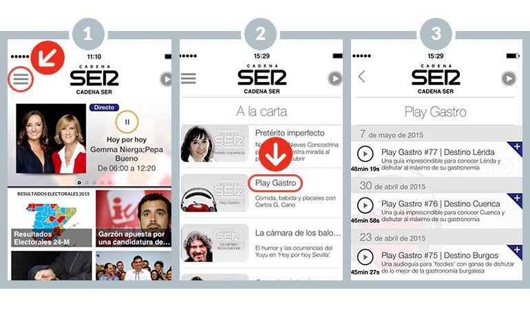 ¿Cómo escuchar Play Gastro a través de la nueva app de la SER?