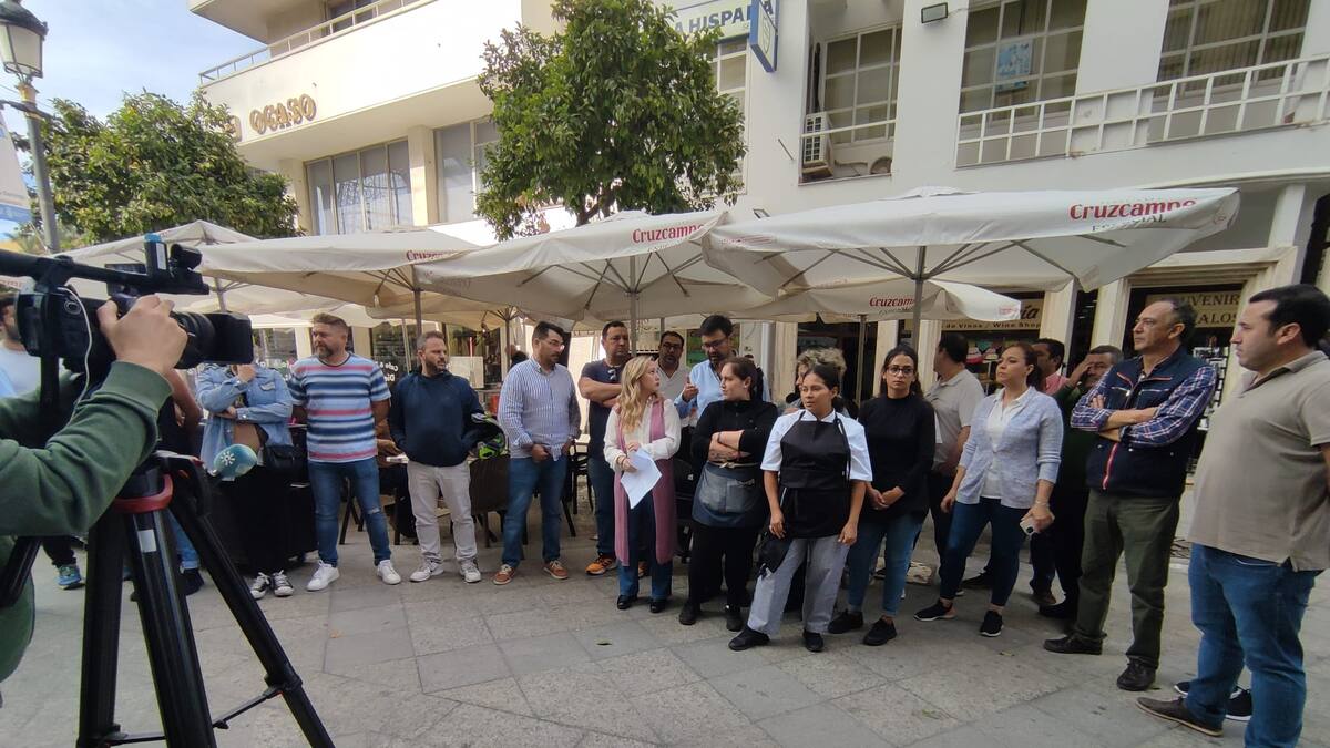 Concentración de hosteleros jerezanos
