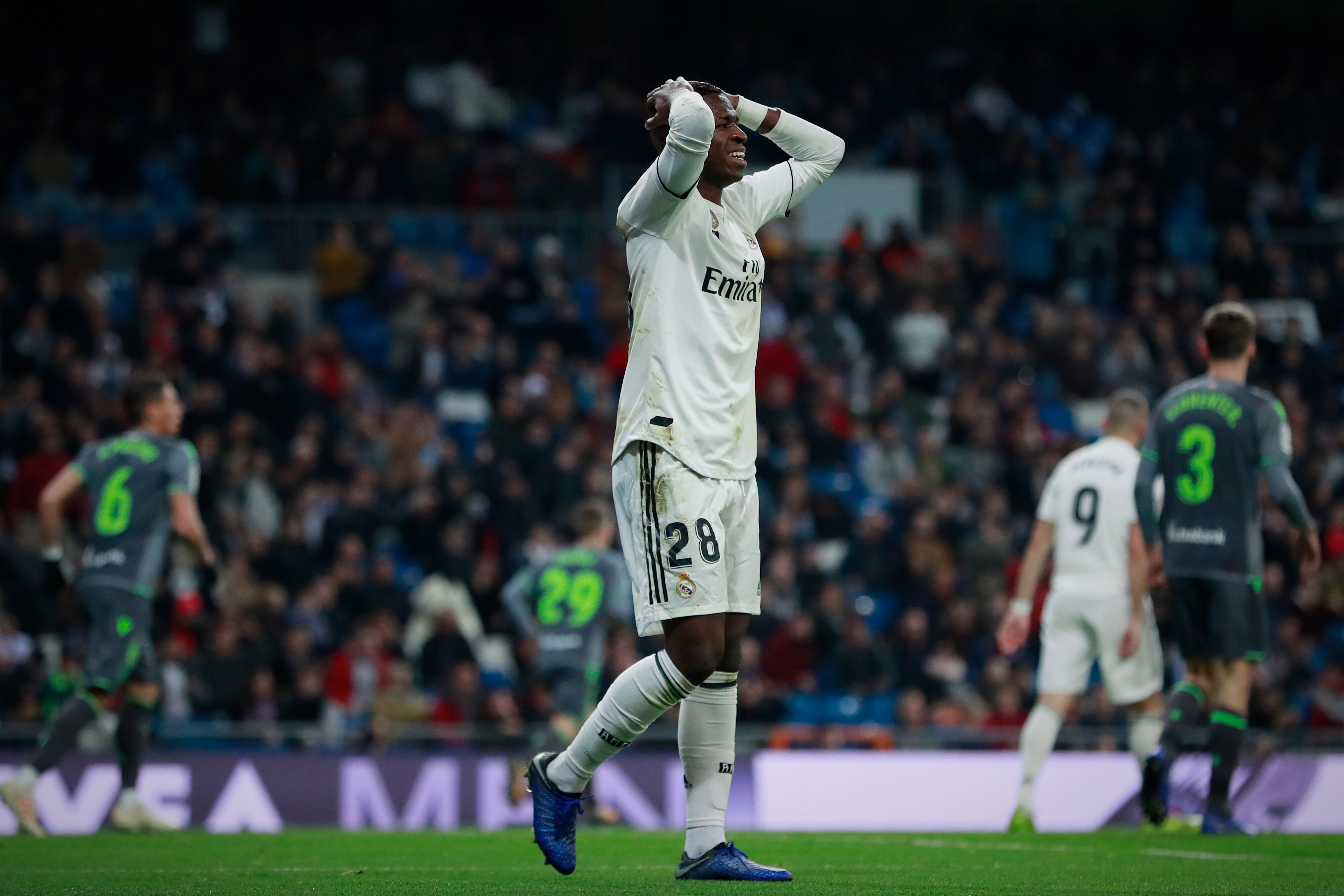 Vinicius, durante un partido en 2019.